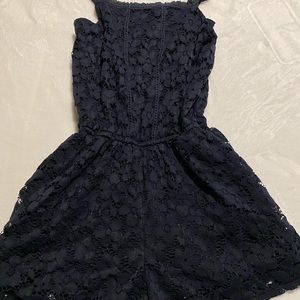 Abercrombie kids navy shorts romper